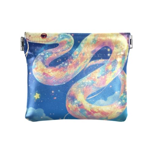 Kleine Geldbörse aus Leder mit niedlichem Ball, Python, ausgefallene Organisationstasche für Männer und Frauen, Reise-Pequenos Para von SyXIOP