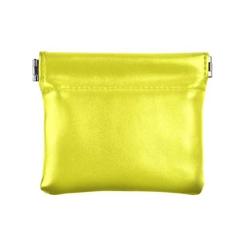 Lemon Yellow Fashion Damen Kleine Leder Münzgeldbörse Geldbörse Niedlich Münzhalter für Männer Frauen Reise Monedero de Tela para Mujer von SyXIOP