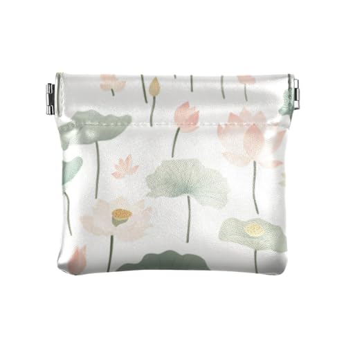 Minimalistische Geldbörse mit Blumenblättern, modisch, Leder, Geldbörse, wasserdicht, Mini-Kartenhalter, Geldbörse für Männer und Frauen, Reisen, Mondero, Chico Para Monedas von SyXIOP