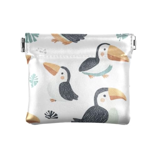 Minimalistischer Tucane schlichtes modisches PU-Leder, kleine Münzen, wasserdicht, Kartenschlüssel-Organizer für Männer und Frauen, Reisemondero Pequeno para Mujer von SyXIOP