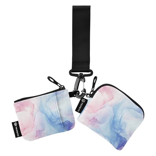 Mujer para Geldbörse mit zwei Armbändern für Damen, schmal, abnehmbar, mit Reißverschlusstasche für den täglichen Gebrauch, 2 Packungen Mujer para Geldbörse mit zwei Armbändern für Damen, schmal, abnehmbar, mit Reißverschlusstasche für den täglichen Gebrauch, 2 Packungen von SyXIOP