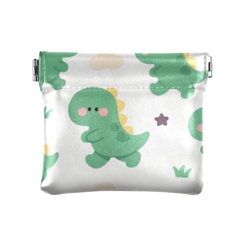 Niedliche Cartoon-Dinosaurier-Münztasche aus PU-Leder, kleine Münzgeldbörse, für Männer und Frauen, Reisen, Monedero para carro von SyXIOP