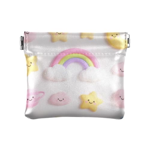 Niedliche Cartoon-Regenbogen-Sterne, modische Damen-Geldbörse aus Leder, tragbar, Mini-Geldbörse für Kleingeld, Münzfach für Frauen de monedas para carro Niedliche Cartoon-Regenbogen-Sterne, modische Damen-Geldbörse aus Leder, tragbar, Mini-Geldbörse für Kleingeld, Münzfach für Frauen de monedas para carro von SyXIOP