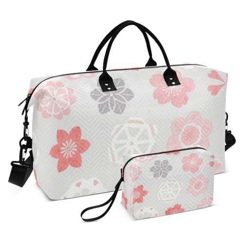 Rosa japanische Kirschblüten Blumen dekorative Seesack Turnbeutel Turnbeutel mit verstellbarem Riemen für Reisen Multifunktionale Maletines para Mujer de Rosa japanische Kirschblüten Blumen dekorative Seesack Turnbeutel Turnbeutel mit verstellbarem Riemen für Reisen Multifunktionale Maletines para Mujer de von SyXIOP