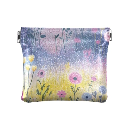 Sommer Blumen helle Farbe schöne Mode PU-Leder kleine Münze ausgefallenes Reisezubehör für Männer Frauen Travel de monedas para carro von SyXIOP