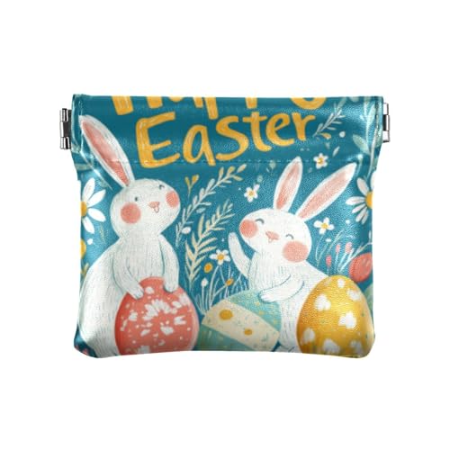 Süße Cartoon-Osterei-Hasen-modische Damen-Geldbörse aus Leder, niedlicher persönlicher Gegenstände, Organizer für Frauen de Tela para Mujer von SyXIOP