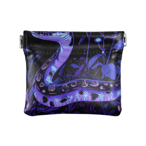 Sweet Blue Ball Python Fashion Damen Herren Leder Münzgeldbörsen Tragbare Mini-Münzgeldbörse Beutel für Frauen mondero para monedas von SyXIOP