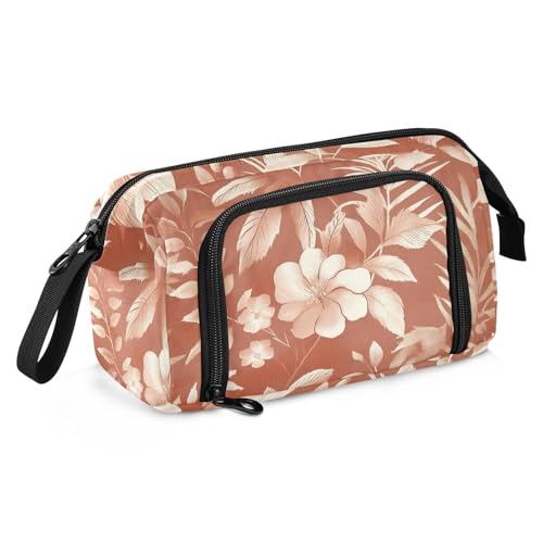 SyXIOP Rose-Golden Flowers Pencil Bags Large Capacity Pencil Pen Case Cosmetic with Compartment for Boys Travel SyXIOP Rose-Golden Flowers Pencil Bags Large Capacity Pencil Pen Case Cosmetic with Compartment for Boys Travel von SyXIOP