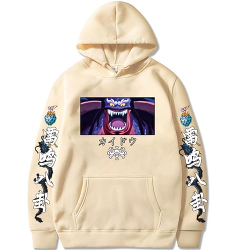 Kapuzenpullover One Piece Kaido Sweatshirt Langarm Sweatshirt Hoodies mit Tasche Casual von Sybnwnwm