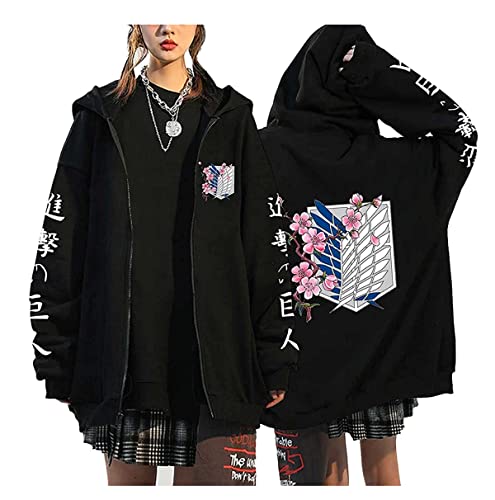 Sybnwnwm Anime Attack on Titan Hoodie Jacket Levi Ackerman Cosplay Zip Up Coat Kapuzenpullover Sybnwnwm Anime Attack on Titan Hoodie Jacket Levi Ackerman Cosplay Zip Up Coat Kapuzenpullover von Sybnwnwm