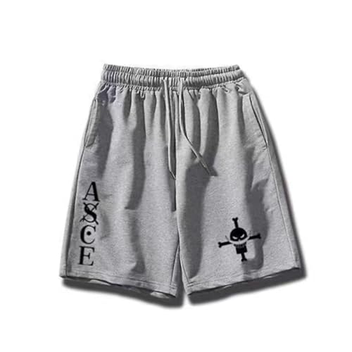 Sybnwnwm Anime Hosen Kurz One Herren Ruffy Zoro 3D Druck Sommer Strandshorts Swim Trunks von Sybnwnwm
