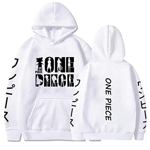 Sybnwnwm Anime One Piece Hoodie Herren Hoodies Luffy Chopper Druck Harajuku Langarm Kapuzenpullover Sweatshirts von Sybnwnwm