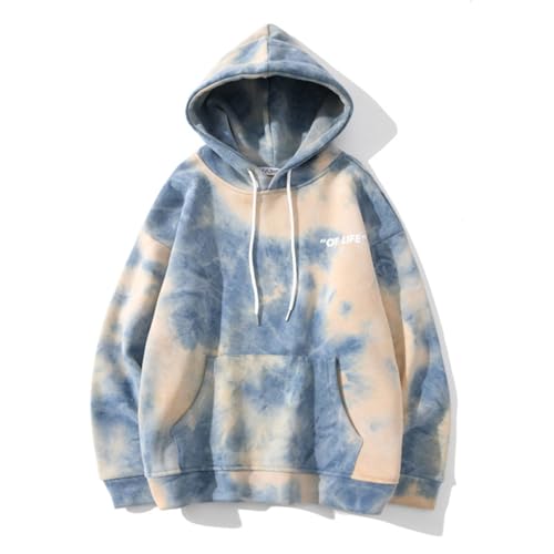 Sybnwnwm Batik Hoodies Y2K Hoodie Kapuzenpullover Langarm Sweatshirts Unisex Casual Streetwear Pulli Tops von Sybnwnwm