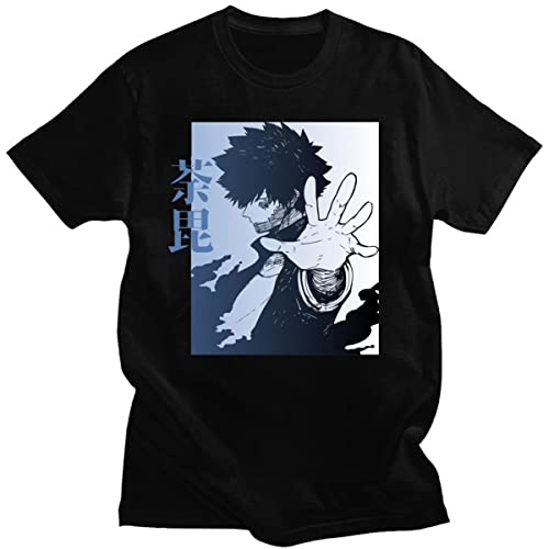 Sybnwnwm Japanese Anime My Hero Academia T-Shirt Dabi Shirt Harajuku T-Shirt Kurzarm Tops Outfit Unisex, Schwarz , XXL von Sybnwnwm