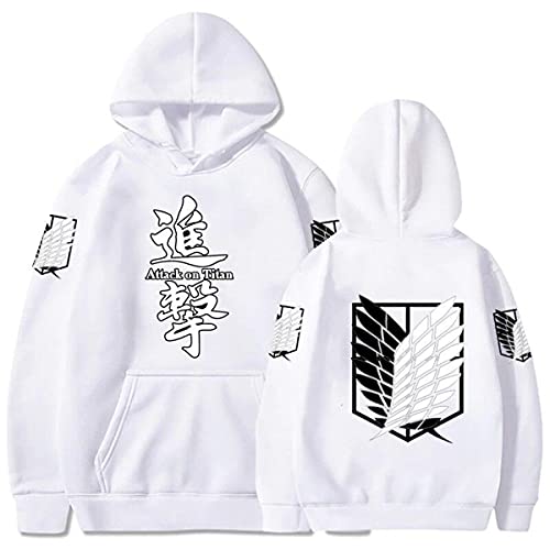 Sybnwnwm Jungen Attack on Titan Hoodie Levi Anime Pullover Scout Legion Hoodies Langarm Pulli Sweatshirts von Sybnwnwm