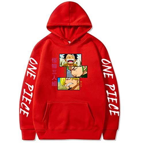 Sybnwnwm Kapuzenpullover ONE Piece Hoodie Luffy Anime Casual Herren Streetwear Hoodie von Sybnwnwm