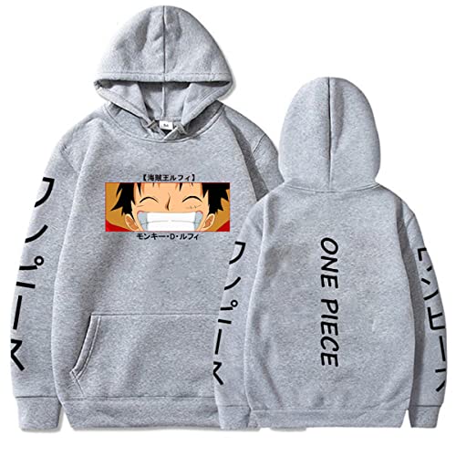 Sybnwnwm ONE Piece Hoodie Luffy Anime Casual Herren Streetwear Hoodies Kapuzenpullover Pulli von Sybnwnwm