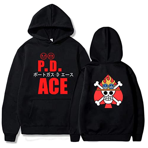 Sybnwnwm ONE Piece Hoodie Luffy Anime Casual Herren Streetwear Hoodies Kapuzenpullover Pulli von Sybnwnwm