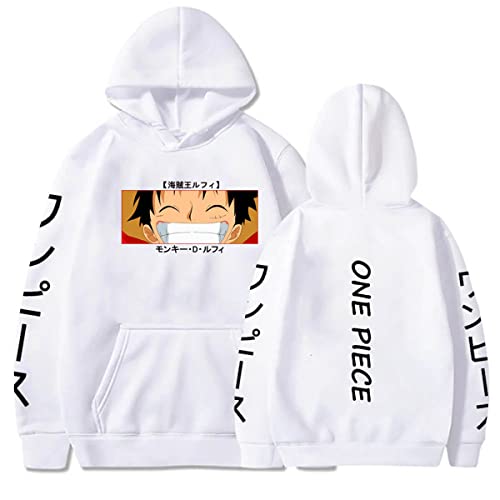 Sybnwnwm ONE Piece Hoodie Luffy Anime Casual Herren Streetwear Hoodies Kapuzenpullover Pulli von Sybnwnwm