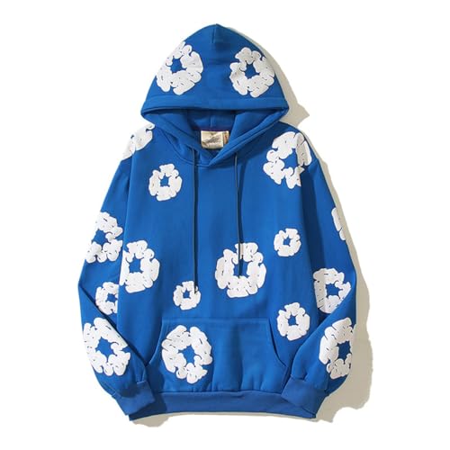 Sybnwnwm Y2K Kapuzenpullover Blumen Drucken Pullover Hooded Sweatshirt Hip Hop Streetwear Pulli Top Sybnwnwm Y2K Kapuzenpullover Blumen Drucken Pullover Hooded Sweatshirt Hip Hop Streetwear Pulli Top von Sybnwnwm