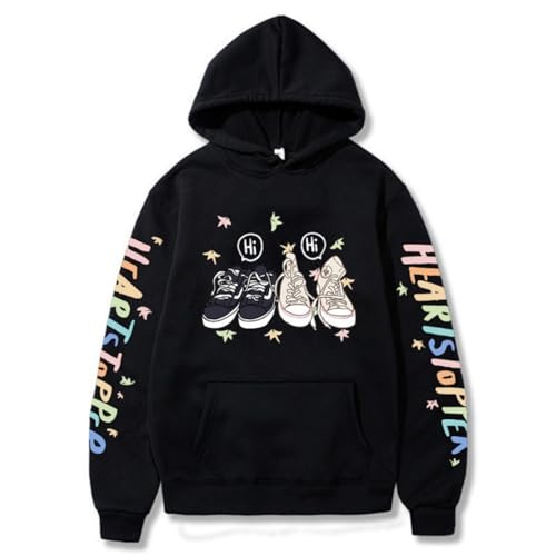 Sybnwnwm Y2K Kapuzenpullover Unisex Hoodie Pullover Hearts Graphic Sweatshirt Baumwolle Sweatshirts Pulli Mit Kapuze von Sybnwnwm