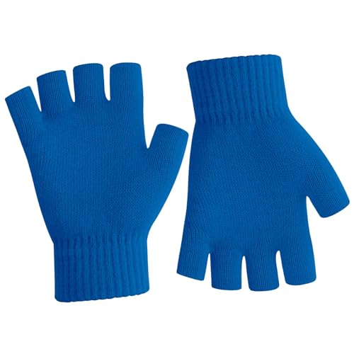 Fingerlose Handschuhe Damen,Handschuhe Fingerlos,Fingerlose Handschuhe Herren,Handschuhe Ohne Fingerkuppen,Fingerless Gloves,Handschuhe Schwarz Winter Thermo Warme Strickhandschuhe Arbeiten,Weinrot von SycloPak