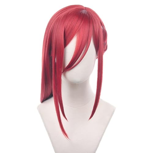 Anime Blue Lock Chigiri Hyoma Rollenspiele Frauen Kostüm Perkücken Rot Lang Gerade Für Mädchen Partys Täglich Wagen Halloween Cosplay Perücke von Syedeliso