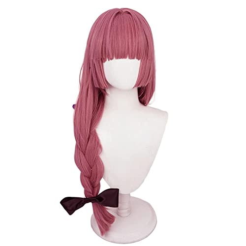 Anime Kikuri Hiroi Perücke Auburn Lange Gerade mit Braid Cosplay Requisiten Party Haar Halloween Frauen Rolle Spielen von Syedeliso