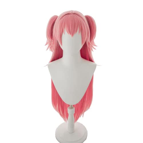 Anime Project Sekai Colorful Stage Cosplay MEHR MEHR SPRINGEN! Momoi Airi Wig Pink Hitzebeständige Kunsthaarperücken + Perückenkappe von Syedeliso