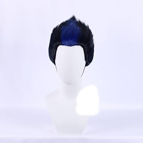 Anime Valor ant Yoru Cosplay Perücke für Yoru kurze schwarz Misch blau synth etische Haar Party Rolle Spielen Perkücken kappe von Syedeliso