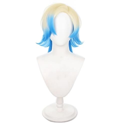 Cosplay Kaiser Perücke Gelb Blonde Blau Kurz Perücke Anime Blue Lock Herren Kostüm Haar Ersatz Perücke Hitze best ändige Synth ische Per ücken für Halloween Kostüm Party Rollenspiel von Syedeliso