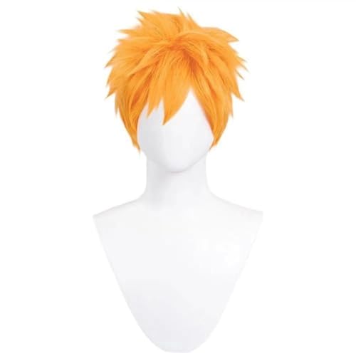 Kurosaki Ichigo Anime Cosplay Kurz Orange Party Cosplay Haar perücke Free Perücke Cap von Syedeliso
