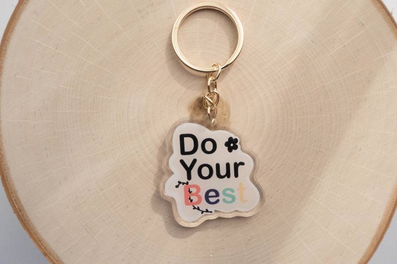 Tun Sie Ihr Bestes Schlüsselanhänger, Trendy Acryl Affirmation Positiver Spruch Charms Tun Sie Ihr Bestes Schlüsselanhänger, Trendy Acryl Affirmation Positiver Spruch Charms von SyeraLoveAndCo