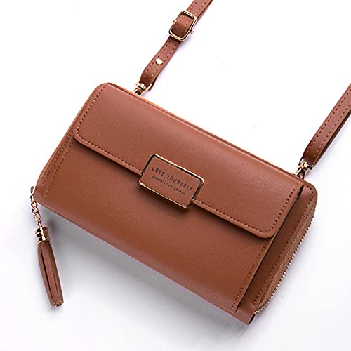Syfinee Damen-Geldbörse, mehrere Kartenfächer, Umhängetasche, modische Geldbörse, Schultertasche, Handtasche mit Riemen, 20 x 11 x 5 cm von Syfinee