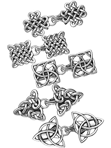 5 Stück Schal Clips Umhang Verschluss Strickjacke Clips Pullover Klammern Vintage Kragen Klammern Retro Umhang Broschen und Silber Schal Nadeln für Damen Mädchen Hemd (Schicker Stil) von Syhood