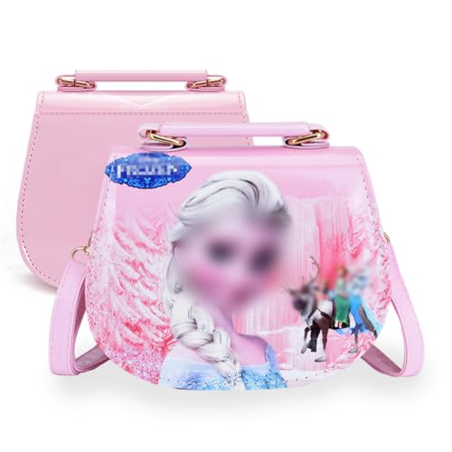 Syijupo Children's Shoulder Bag Girls, Anna und Elsa CrossBody Bag, Princess Purse, with Adjustable Strap Kinderhandtasche（18 * 15 * 7cm） von Syijupo