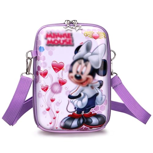 Syijupo Children's Shoulder Bag Girls, Cartoon Crossbody Messenger Bag, Cartoon Mouse Kinderhandtasche,Princess Mini Handbag,with Adjustable Strap for Children Girls (18 * 13 * 5cm) von Syijupo