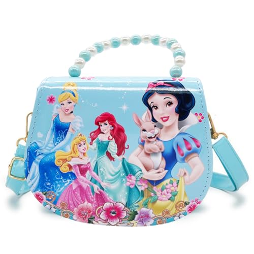 Syijupo Kinderhandtasche,Princess Children's Girls' Shoulder Bag Handbag,with Adjustable Strap, Mädchen zum Ausgehen oder Reisen, Princess Mini Handbag von Syijupo