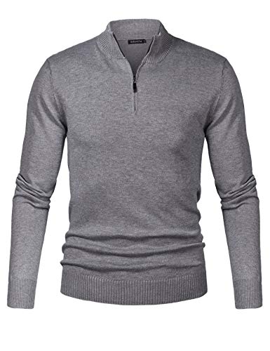 Sykooria Pullover Herren Stehkragen 1/4 Half Zip Arbeitspullover Baumwolle Rollkragenpullover Stretch Winterpullover Herbst Winter Langarm Poloshirt Sweater Sykooria Pullover Herren Stehkragen 1/4 Half Zip Arbeitspullover Baumwolle Rollkragenpullover Stretch Winterpullover Herbst Winter Langarm Poloshirt Sweater von Sykooria