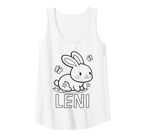 Damen Leni Name Hase Häschen Osterhase zum Ausmalen Mädchenname Tank Top Damen Leni Name Hase Häschen Osterhase zum Ausmalen Mädchenname Tank Top von SylColor Namensgeschenke mit Aufdruck zum Malen