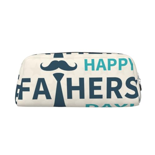 Federmäppchen mit Aufdruck "Happy Fathers Day", Mehrzweck-Aufbewahrung für Schule, Büro und Reisen, silber, Einheitsgröße, Schulranzen von Sylale