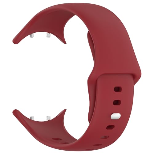 Sylphicryst-Armband Kompatibel mit vivo watch 3,Schnellspanner Silikon Verstellbare Sportarmbänder Universal für Männer und Frauen,wasserdichtes schweißfestes Armband,Rot von Sylphicryst
