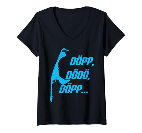 Damen Nordsee Urlaub Wattenmeer DÖPP DÖDÖ DÖPP Lustig Sylt T-Shirt mit V-Ausschnitt von Sylt Geschenk Nordsee Shirt Sylter Wattenmeer