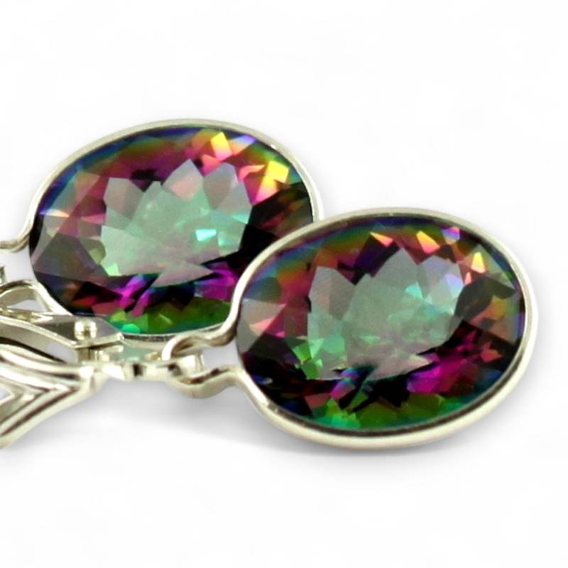 "Ohrringe Mit Mystic Feuer Topas, 925 Sterling Silber Ohrhänger, Se101." "Ohrringe Mit Mystic Feuer Topas, 925 Sterling Silber Ohrhänger, Se101." von SylvaRocks2