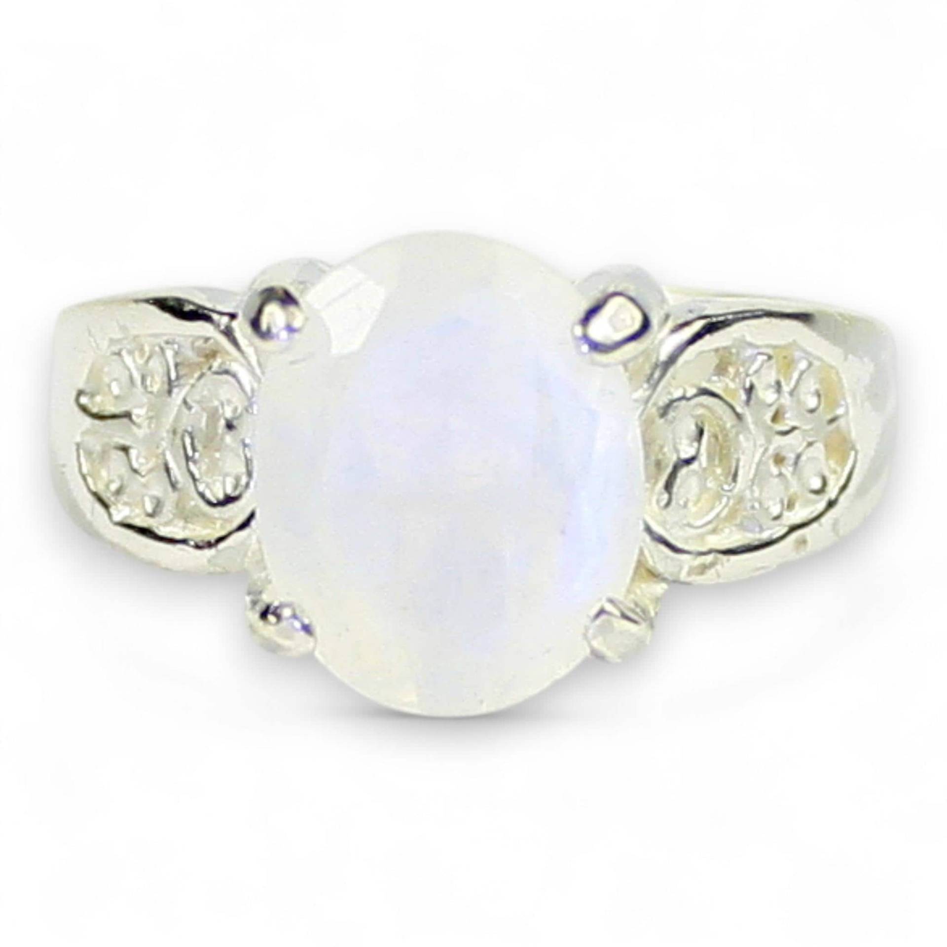 Regenbogen Mondstein, 925 Sterling Silber Damenring, Sr369 Regenbogen Mondstein, 925 Sterling Silber Damenring, Sr369 von SylvaRocks2