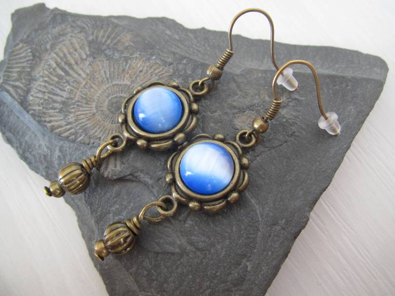 Ohrringe "Himmelblau" von SylviasSchmuckwelt