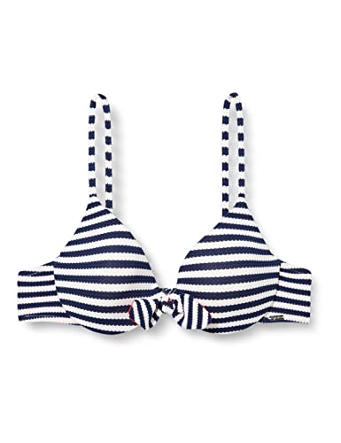 Sylvie Flirty Swimwear Damen Bikinioberteil Babett, Blau (Navy/White Stripes 0005), 42 (Herstellergröße: 90A) von Sylvie Flirty Lingerie