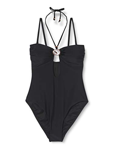 Sylvie Flirty Swimwear Damen Badeanzug Bela, Schwarz (Black 5053), 38 (Herstellergröße: 38C) von Sylvie Flirty Lingerie