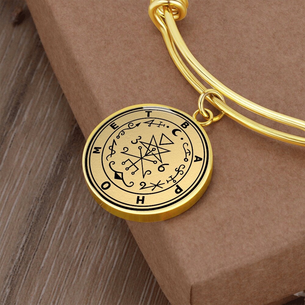 Armband Luzifer Anhänger Sigil Schmuck Gold Silber Amulett Talisman von SymbolicPresent