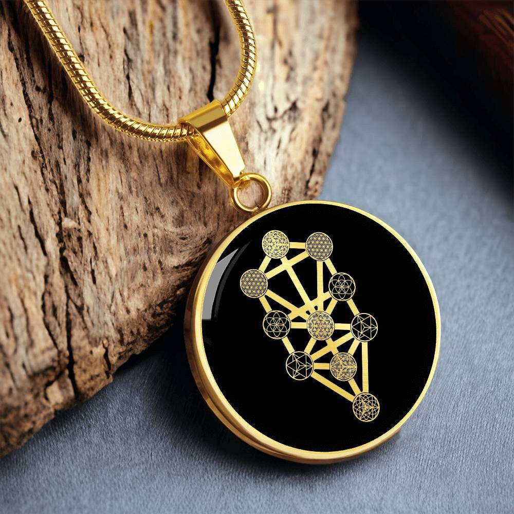Baum Des Lebens Kabbalah Halskette Schmuck Amulett Talisman von SymbolicPresent